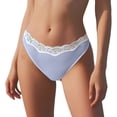 thumbnail image 1 of Panties for Women,Fashionable Low Waist Striped Briefs Comfortable Daily Underwear Panties,Womens Underwear,Light Blue,M, 1 of 6
