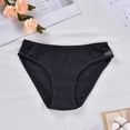 thumbnail image 1 of uublik Panties for Women High Waist Breathable Briefs Soft Underpants Ladies Stretch Panties Lace Underwear for Women Black, 1 of 3
