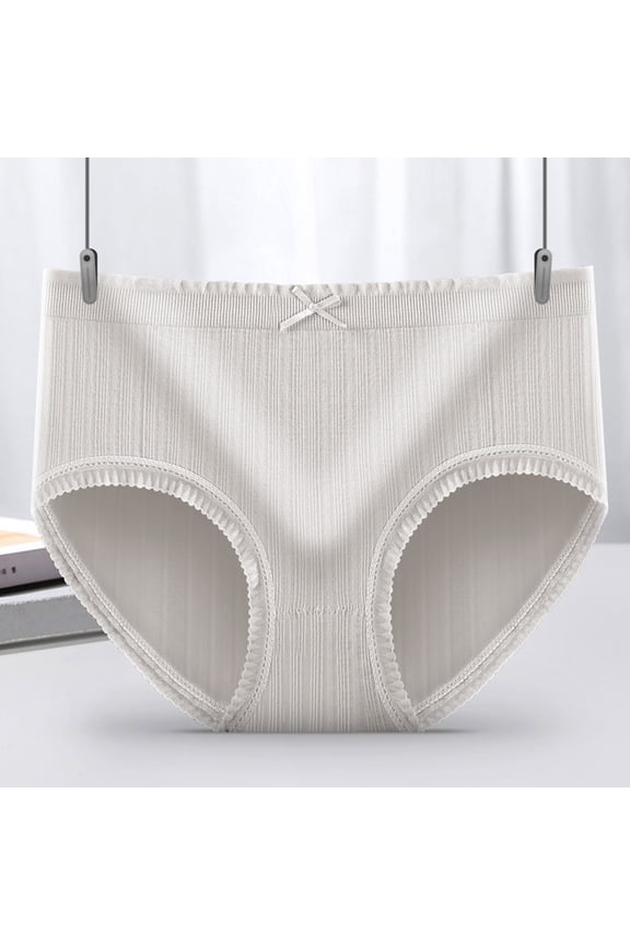 Panties for Women High Waist Full Coverage Briefs Soft Breathable Postpartum Panties Stretch Underpants Underwear Women Pack Seamless Khaki