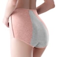 thumbnail image 1 of Panties for Women,High Waist Leakproof Underwear Plus Size Sanitary Pants For Maximum And Comfort,Womens Underwear,Pink,XL, 1 of 4