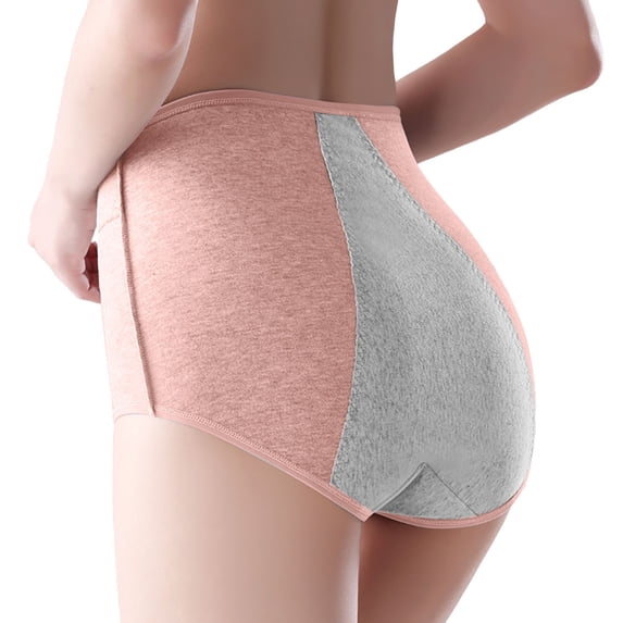 Panties for Women,High Waist Leakproof Underwear Plus Size Sanitary Pants For Maximum And Comfort,Womens Underwear,Pink,XL