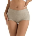 thumbnail image 1 of Panties for Women,High Waist Panties Full Coverage Briefs with Soft Stretch Fabric for All Day Comfortable Wear,Womens Underwear,Grey,3XL, 1 of 4