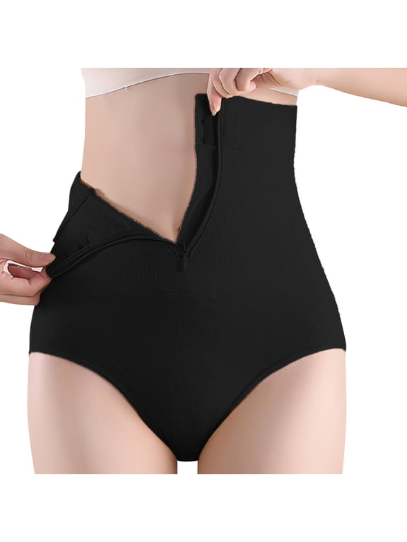Panties for Women,High Waist Seamless Shapewear Briefs for Body Shaping and Lifter Control Panty,Womens Underwear,Black,2XL