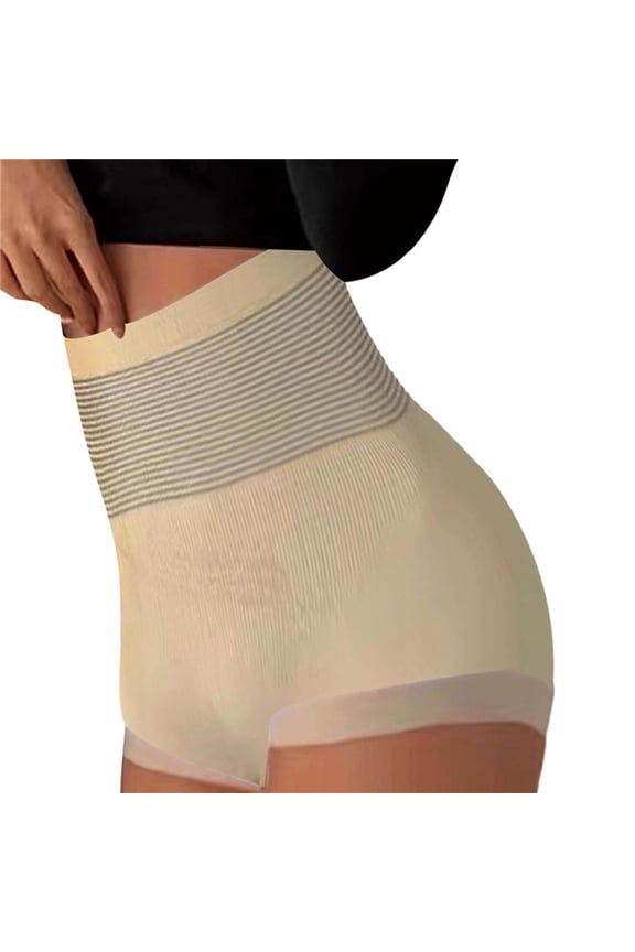 Panties for Women,High Waist Shaping Panties for Women Breathable Body Underwear Seamless Lifter Sculpting Shaperwear,Womens Underwear,Beige,One Size