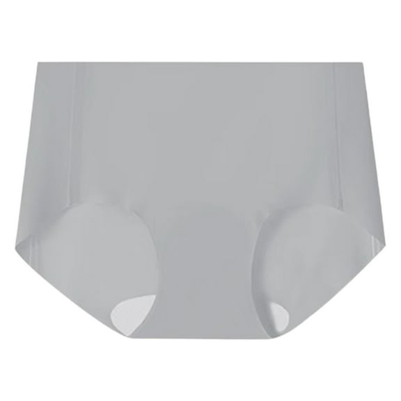 Panties for Women,High Waisted Underwear Breathable Elongated Crotch Plus Size Comfortable Briefs for All Day Wear,Womens Underwear,Light Gray,XL
