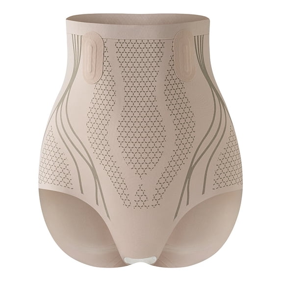 Panties for Women JIANLAI High Waisted Tummy Control Shapewear for Women Waist Trainer Mesh Body Shaper Underwear Brown