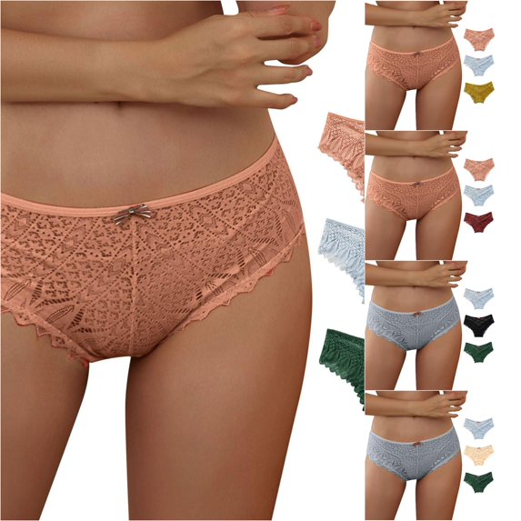 Panties for Women Lace Lace Up Panty Hollow Out Underwear plus Size Underwear for Women XXXXL