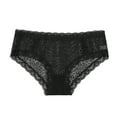 thumbnail image 1 of Panties for Women,Lace Panties Stretch Soft Comfortable Everyday Wear Breathable Hipster Underwear Briefs For Ladies,Womens Underwear,Black,2XL, 1 of 2
