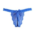 thumbnail image 1 of Panties for Women,Lace Transparent Open Underwear T Pants Thong for Comfort and Style,Womens Underwear,Blue,M, 1 of 4