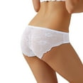 thumbnail image 1 of Panties for Women,Lace Underwear Comfortable Everyday Hipster Panties with Stylish Design for All Seasons,Womens Underwear,White,L, 1 of 4