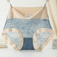 thumbnail image 1 of Panties for Women Lace Underwear High Waisted Plus Size Tummy Control Underwear Color Block Soft Lightweight Briefs, 1 of 6