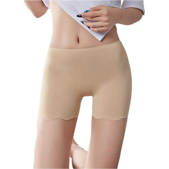 Panties for Women,Ladies Ice Silk Underwear Lightweight Comfortable Non Underpants for Women Breathable Soft Daily Wear,Womens Underwear,Beige,S