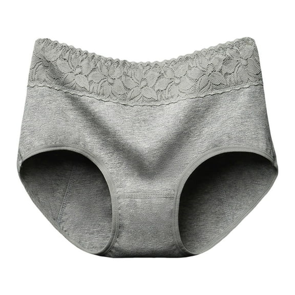 Panties for Women,Leakproof Menstrual Underwear Bi-Style Panties with Four Protective for Teen Girls,Womens Underwear,Light Gray,M