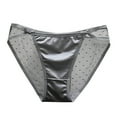thumbnail image 1 of Panties for Women,Low Rise Solid Mash Briefs Comfortable Soft Everyday Panties Underwear,Womens Underwear,Grey,M, 1 of 3