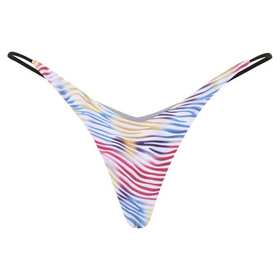 Panties for Women,Low Rise Thong Bikini Briefs Double Layer Comfortable Panties,Womens Underwear,Watermelon Red,L