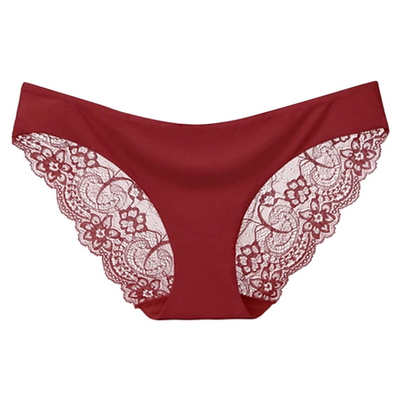 Panties for Women,Low Waist Lace Underwear for Women Breathable Stretchy Soft Comfortable Ladies Briefs Panties,Womens Underwear,,M
