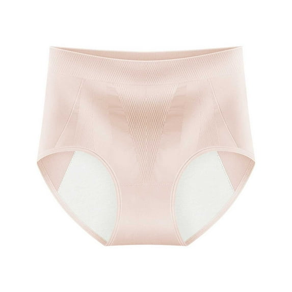 Panties for Women,Menstrual Underwear for Side Leakage with Triple Wide Pure Crotch and Comfortable Waistband,Womens Underwear,Pink,M