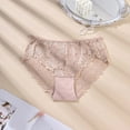 thumbnail image 1 of Panties for Women Plus Size Women's Large Size High Waist Briefs Breathable Thin Thong Lace Breathable Seamless Underwear Long Underwear Women 4XL, 1 of 5