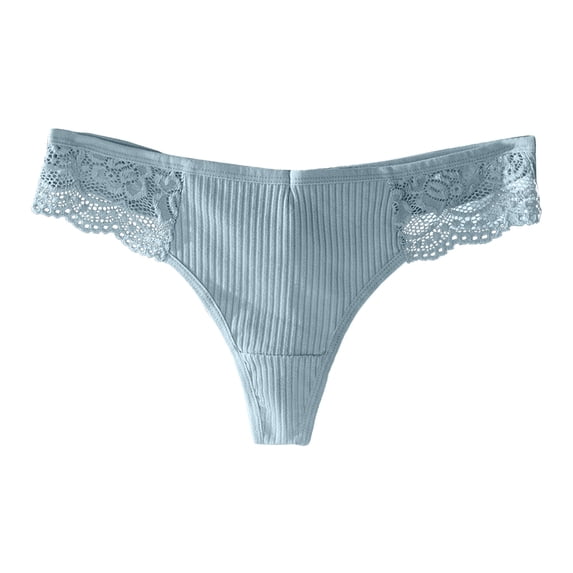 Panties for Women,Seamless Breathable Thong Underwear for Comfort and Fit,Womens Underwear,Blue,XL
