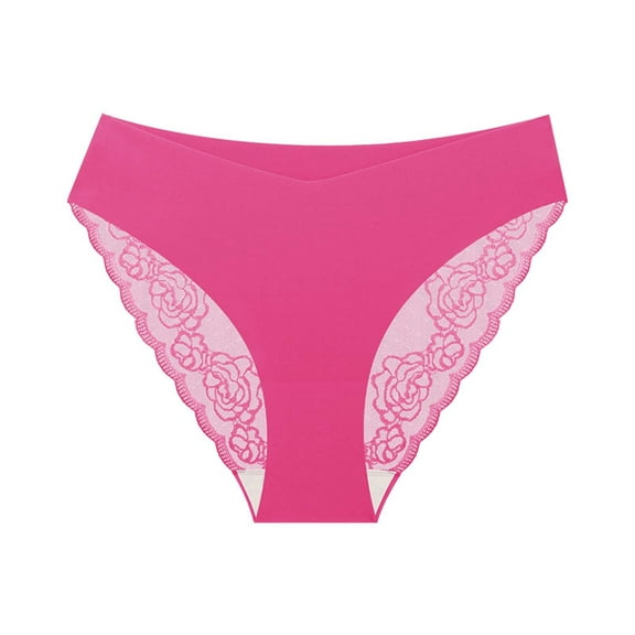 Panties for Women,Seamless Lace Briefs For Women Ultrathin Comfort Stretch Underwear Soft Breathable Ladies Panties,Womens Underwear,RD1,L