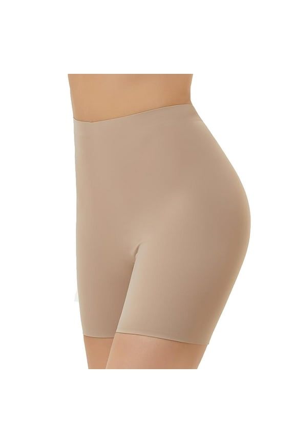 Panties for Women,Seamless Shaping Boyshorts Panties Comfort Underwear Control Shapewear Shorts,Womens Underwear,Beige,S