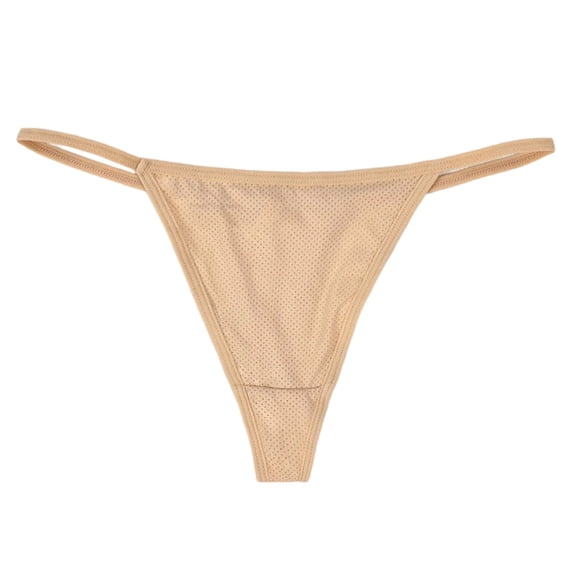 Panties for Women,Seamless Thong Underwear For Women Sporty Triangle Panties Everyday Comfort Style,Womens Underwear,Beige,L