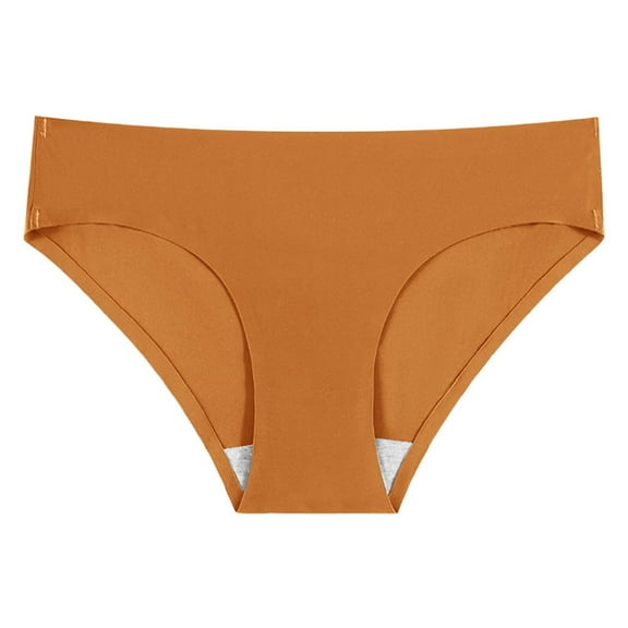 Panties for Women,Soft Seamless Low Rise Thong For Women Everyday Comfort Lightweight Breathable Panties,Womens Underwear,Brown,L