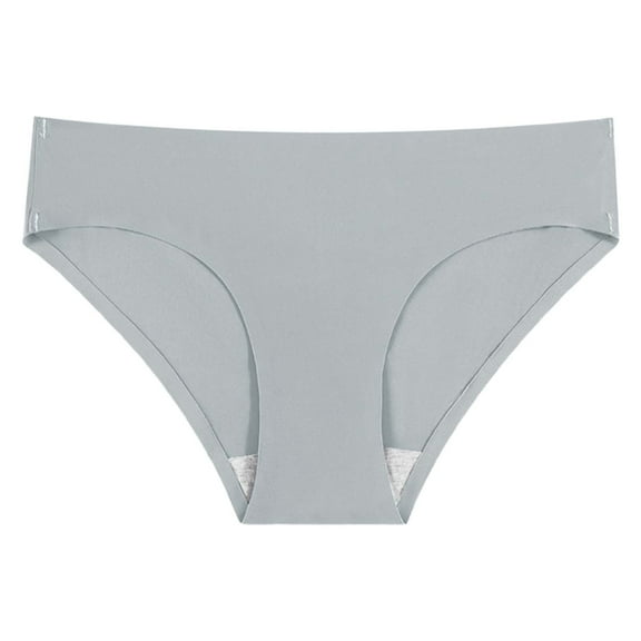 Panties for Women,Soft Seamless Low Rise Thong For Women Everyday Comfort Lightweight Breathable Panties,Womens Underwear,Grey,M