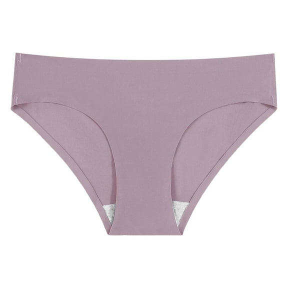 Panties for Women,Soft Seamless Low Rise Thong For Women Everyday Comfort Lightweight Breathable Panties,Womens Underwear,Purple,L
