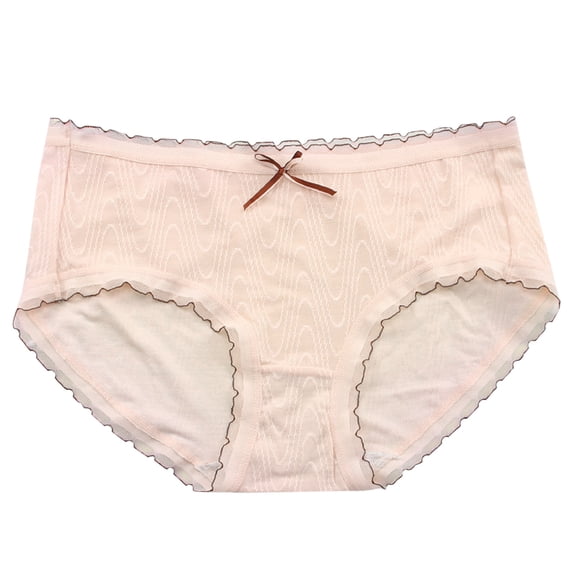 Panties for Women,Solid Bikini Briefs Underwear Comfortable Soft Everyday Knickers Apparel,Womens Underwear,Beige,XL