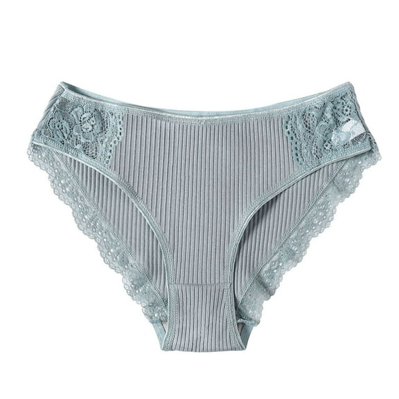 Panties for Women Tbopshirt Brief Underwear,Hipster Underwear,Women Lace Cotton Material The Middle Versatile Comfort Women's Briefs,Cheeky Panties