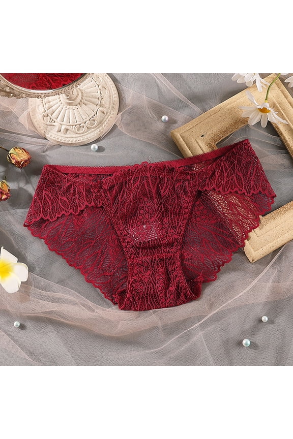 Panties for Women Tbopshirt Brief Underwear,Hipster Underwear,Women Underwear Lace Perspective Sensuality Underpant,Cheeky Panties