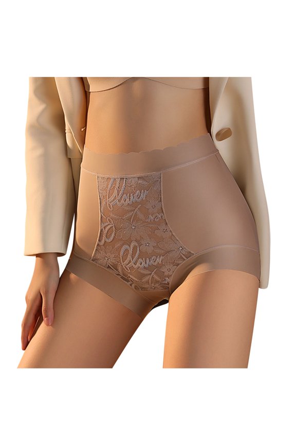 Panties for Women Tbopshirt Womens Panties Briefs,Solid Ventilate Netting High Waist Underpants Briefs,Women's Hipsters Underwear,Gifts for Women