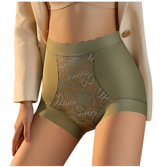 Panties for Women Tbopshirt Womens Panties Briefs,Solid Ventilate Netting High Waist Underpants Briefs,Women's Hipsters Underwear,Gifts for Women