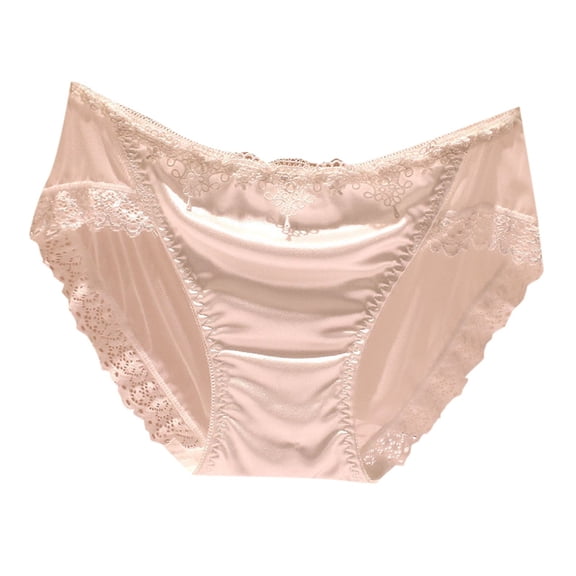 Panties for Women,Transparent Lace Seamless Underwear for Women Soft Comfortable Triangle Panties,Womens Underwear,White,M