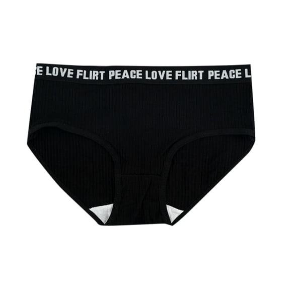 Panties for Women,Triangle Panty Comfortable Underwear Fashion Waist Lifting Design for Everyday Wear,Womens Underwear,Black,S