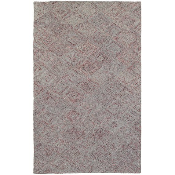 Pantone Colorscape Area Rug 42114 Rust Diamonds Arrows 10' x 13' Rectangle