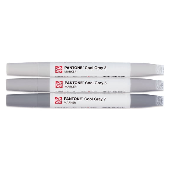 Pantone Dual Tip Markers - Set of 3, Cool Gray