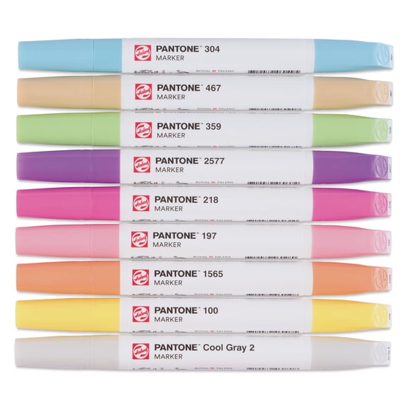 Pantone Dual Tip Markers - Set of 9, Pastel