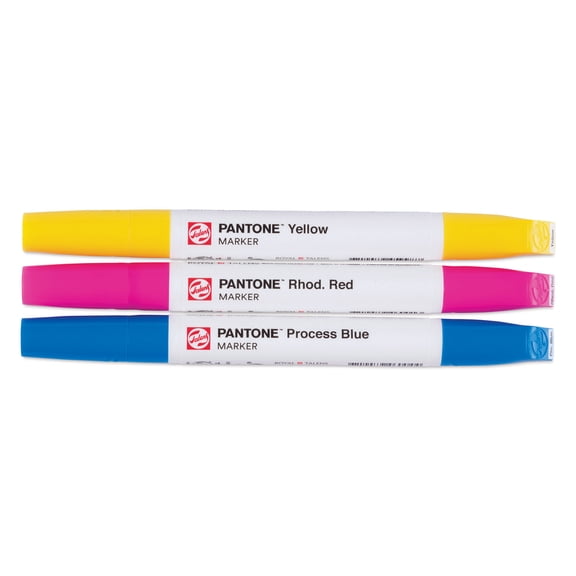 Pantone Dual Tip Markers - Set of 3, Primary