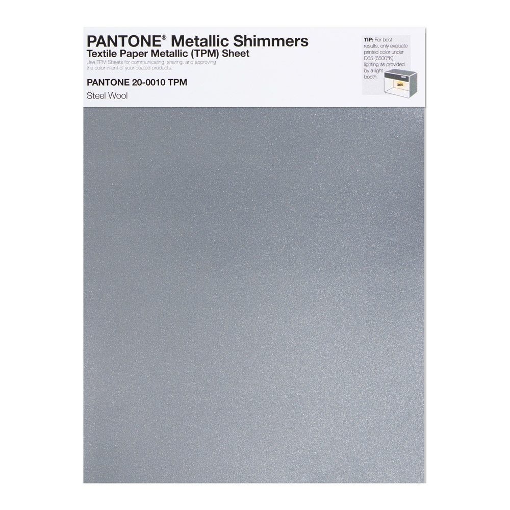 Pantone Metallic Shimmer 200010 Steel Wool