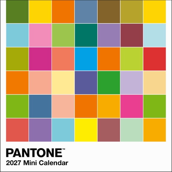 Pantone(tm) Mini Wall Calendar 2027, (Paperback)