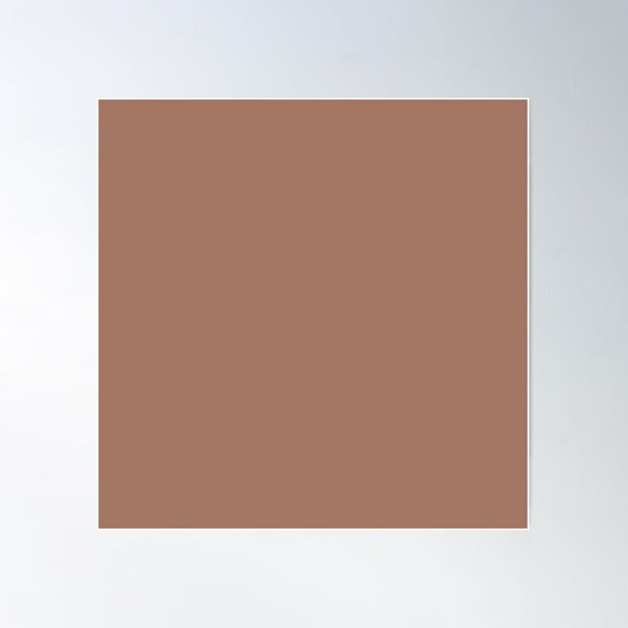 Pantone© Mocha Mousse 2025 Color Of The Year Poster Wall Art, Modern Wall Decor For Living Room Bedroom, 16x16 UNFRAMED