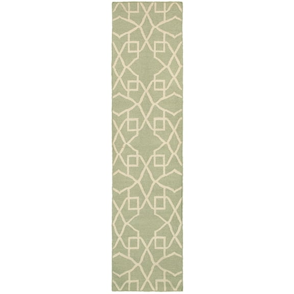 Pantone Universe Matrix Area Rugs - 4267N Contemporary Green Diamond Squares Boxes Cubes Rug