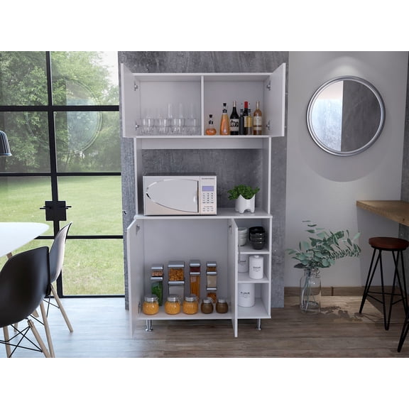 Pantry Cabinet Delaware, Kitchen, White