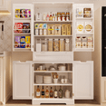 Pantry Lofka 71" Kitchen Pantry Storage with 4 Doors