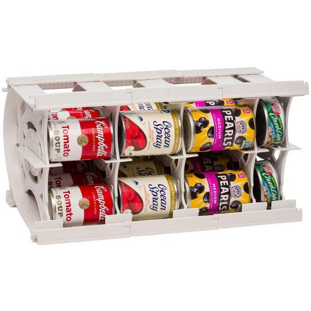 Pantry Can Organizers Customizable Can Lengths First In First Out Rotation Designed for