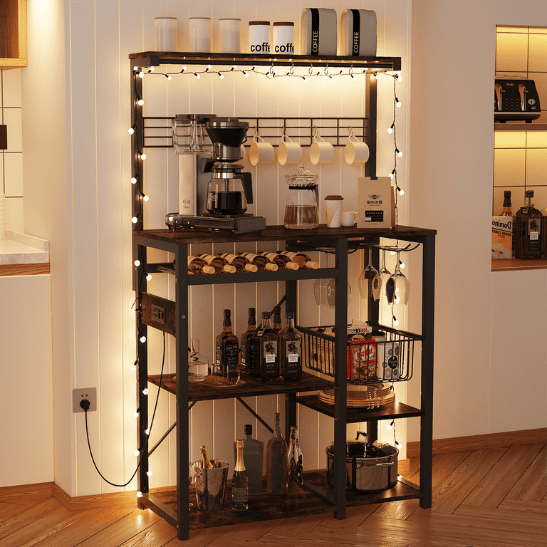 Coffee bar microwave stand discount