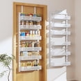 thumbnail image 1 of Pantry Door Organizers and Storage, 8-Tier Large Metal Heavy-Duty Frame Over the Door Spice Rack, 2 in 1 Wall-Mounted or Hanging shelf for Kitchen, Bathroom, Laundry Room, Bedroom, Closet &Nursery, 1 of 5