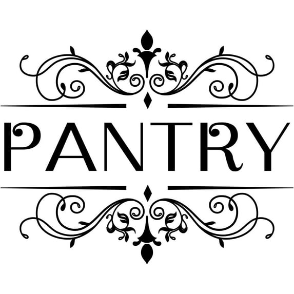 Pantry Door Sign Wall Sticker Pantry Vinyl Lettering Wall Decal Handwriting Words Wall Art Sticker